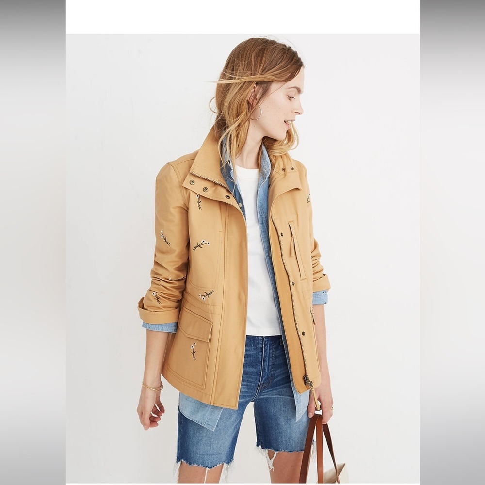 EUC worn once Madewell Embroidered Passage Jacket XS